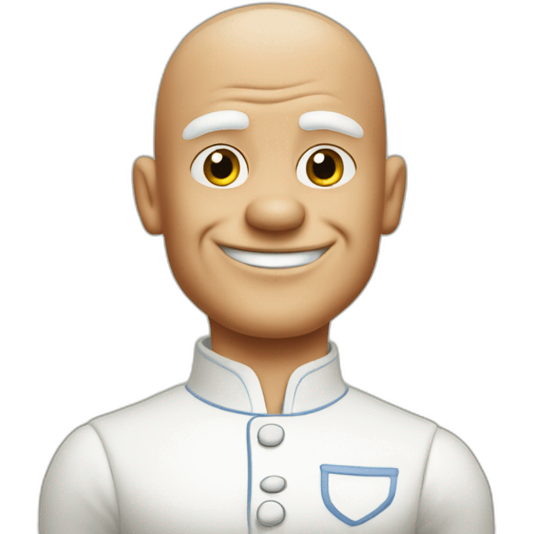 Mr clean in pepe form emoji