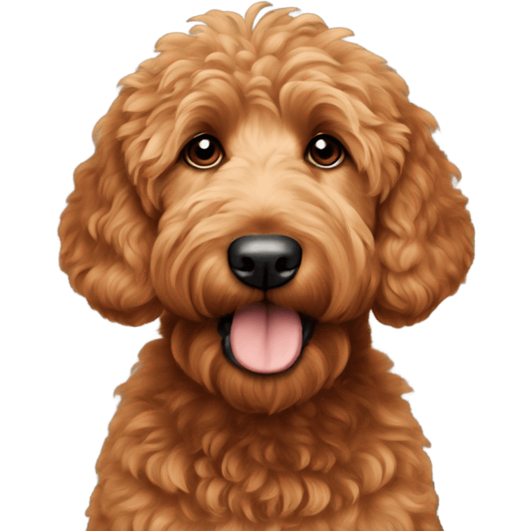 Red goldendoodle emoji