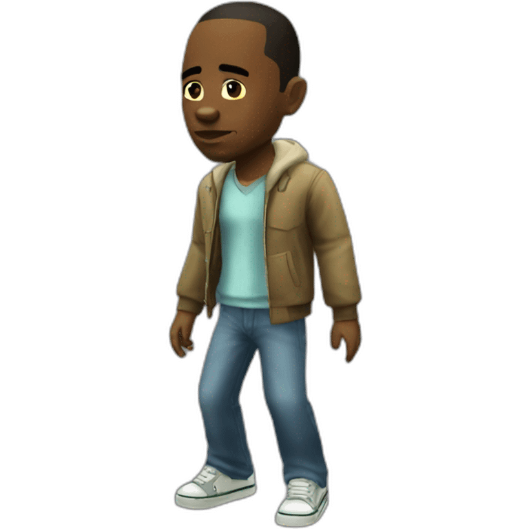 cj from gta san andreas walking emoji