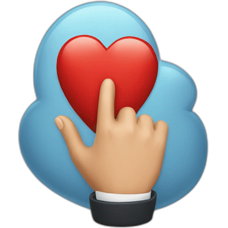 Coeur avec les main emoji