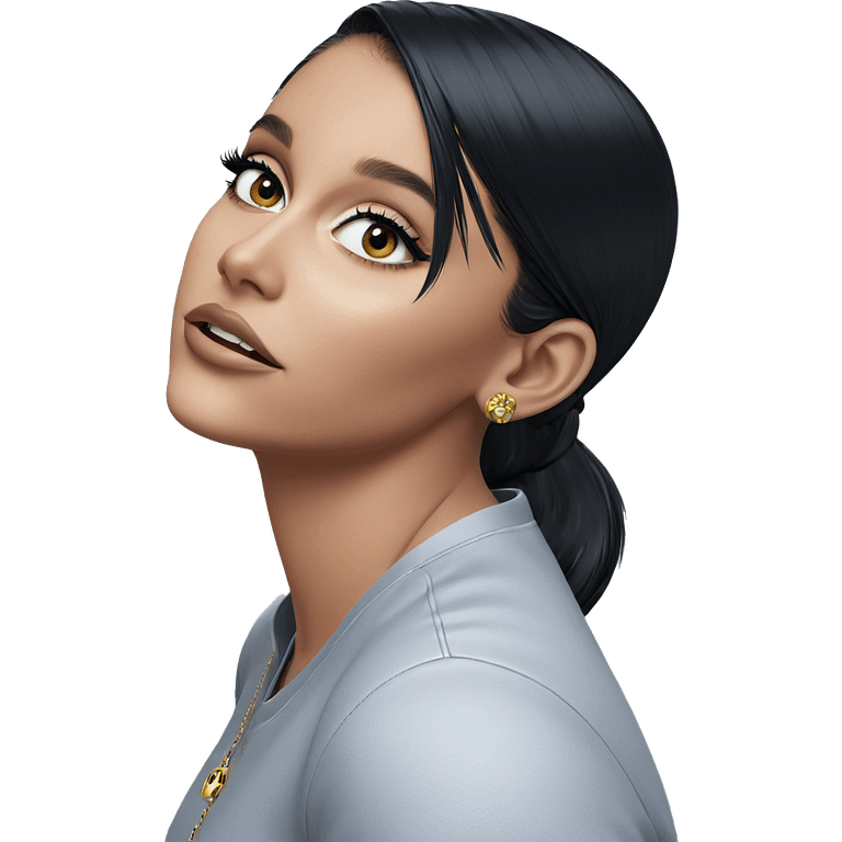 girl with black hair jewelry emoji