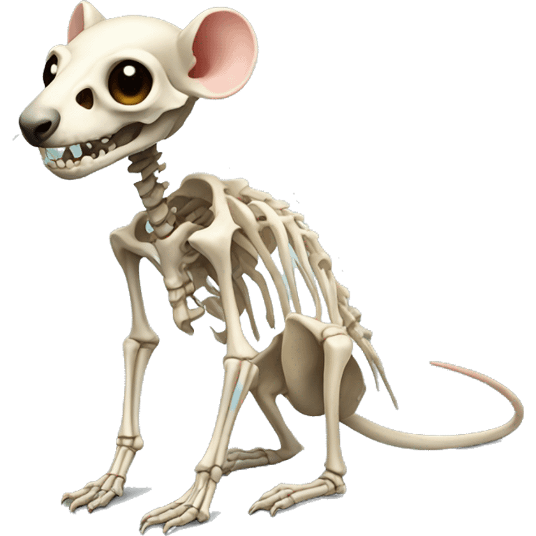 realistic rat skeleton  emoji