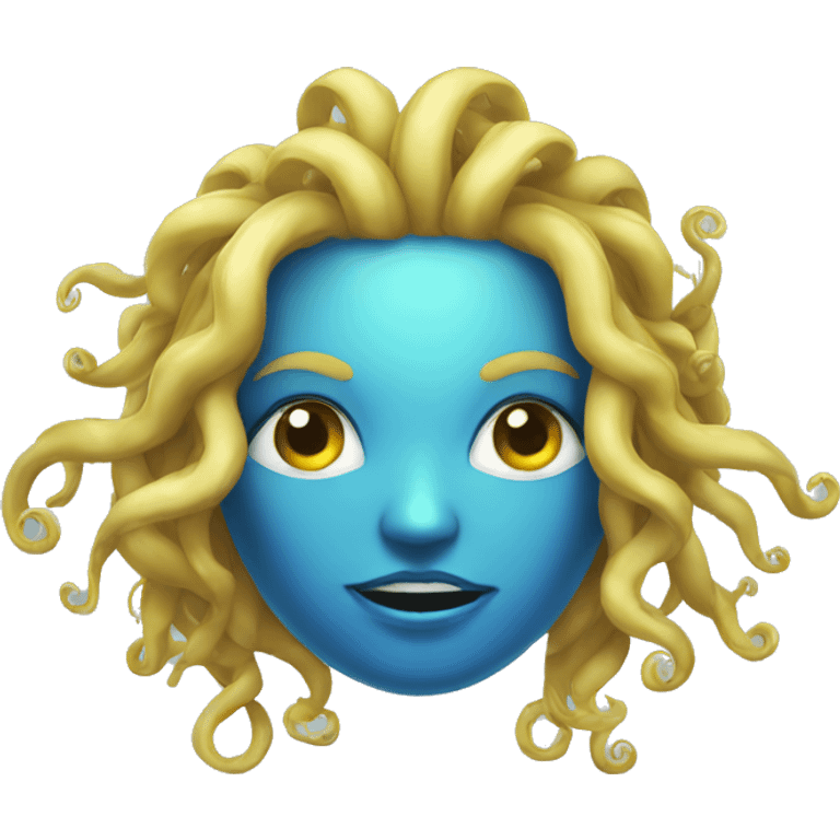 Medusa de mar azul emoji