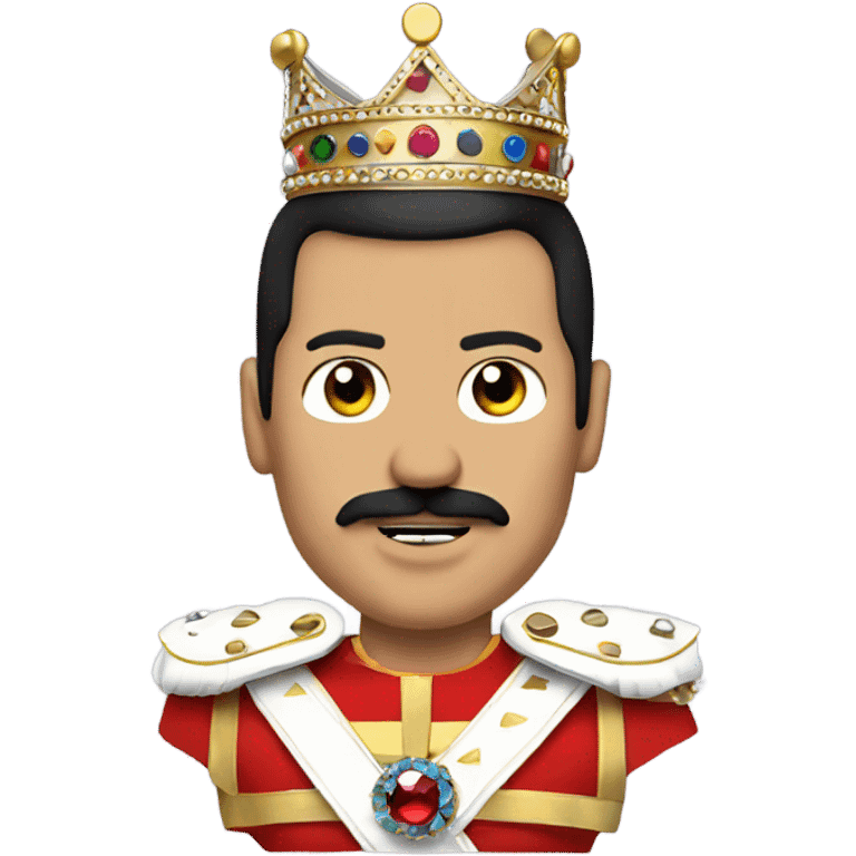 freddie mercury wearing a crown emoji