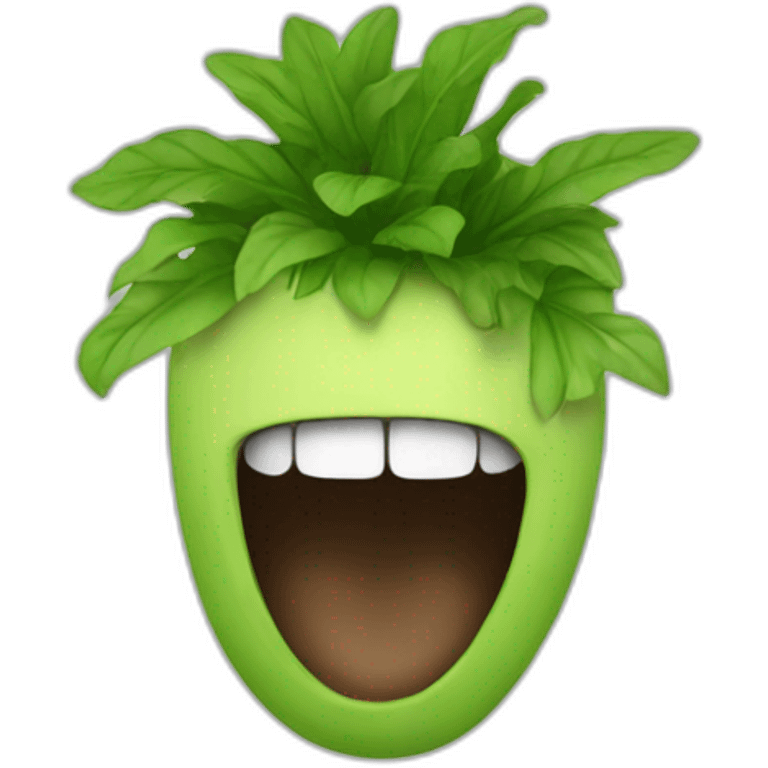 egplant-mouth emoji