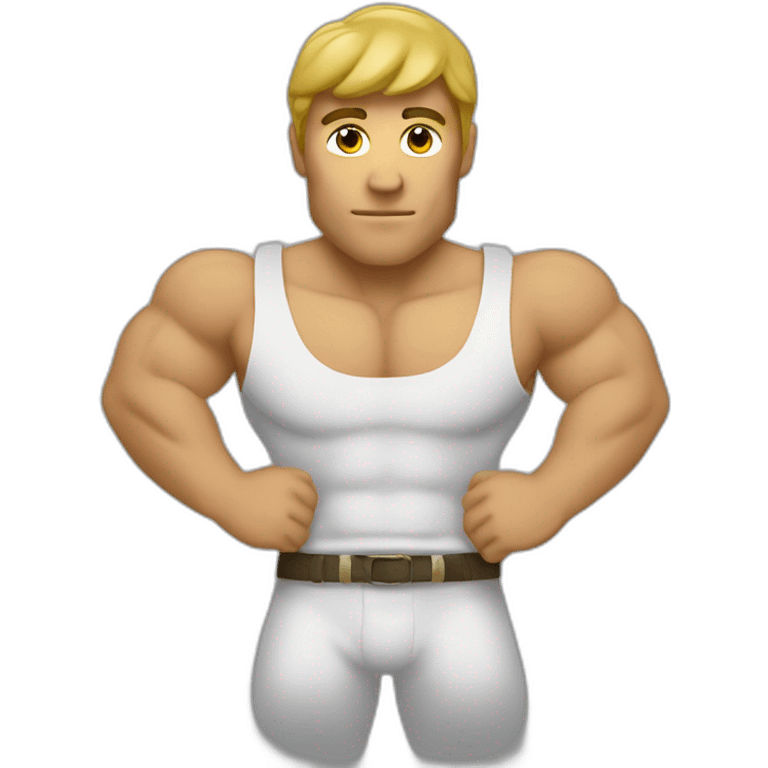 Corps d'homme musclé emoji