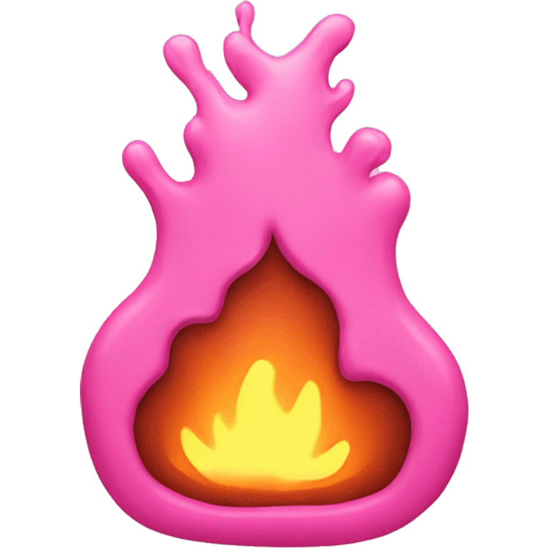 Pink hearth emoji