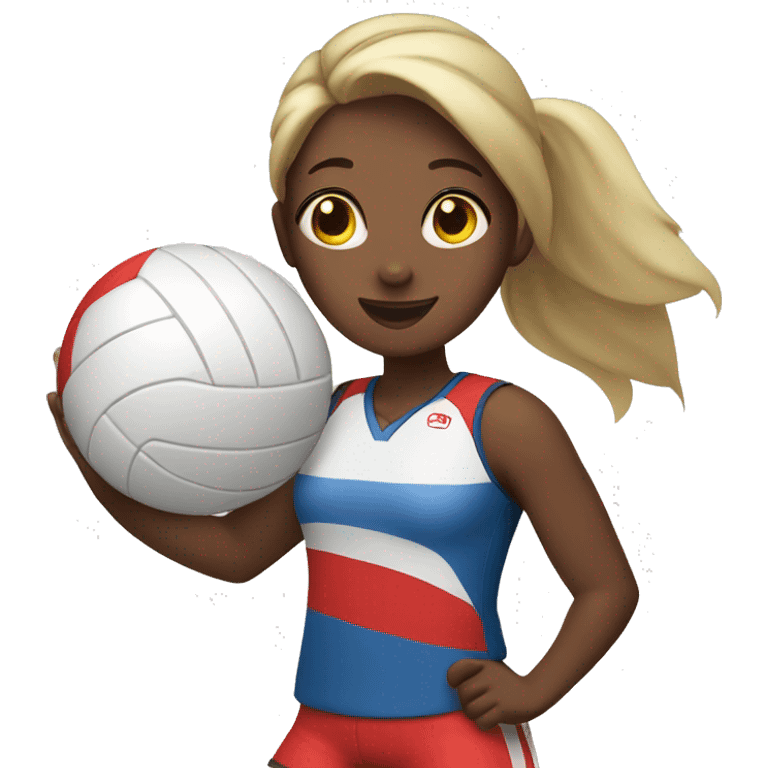 Girl playing volleyball emoji