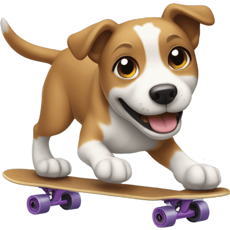 dog skating emoji