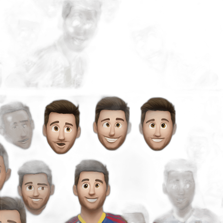 messi kising ronaldo emoji