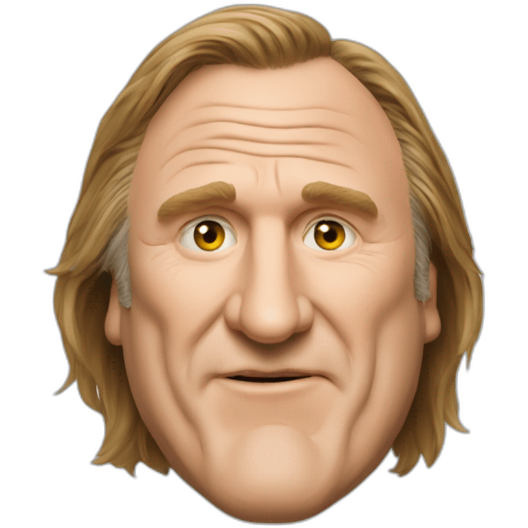 Gérard depardieu qui tire la langue emoji