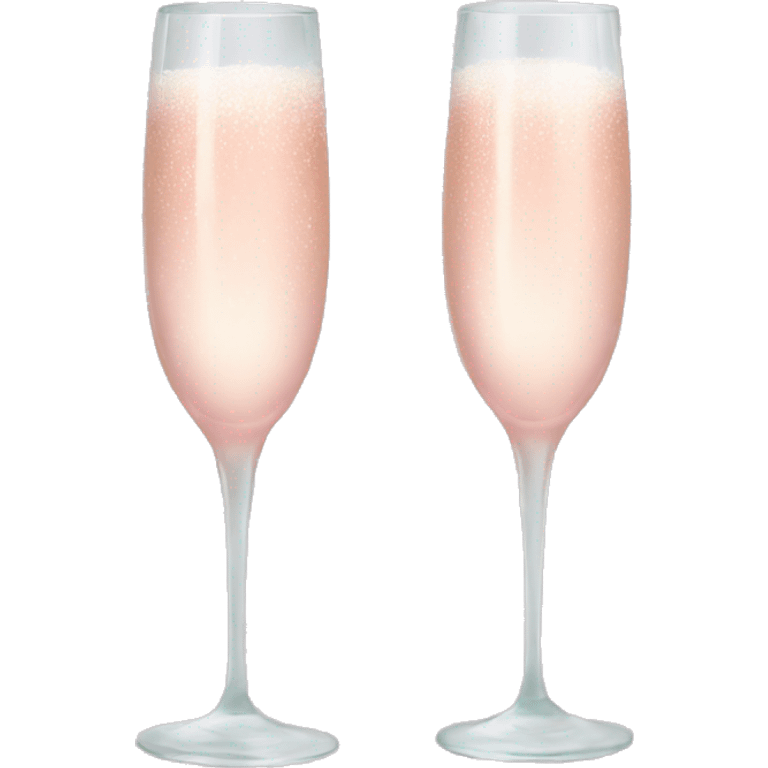 glasses with pastel pink champagne emoji