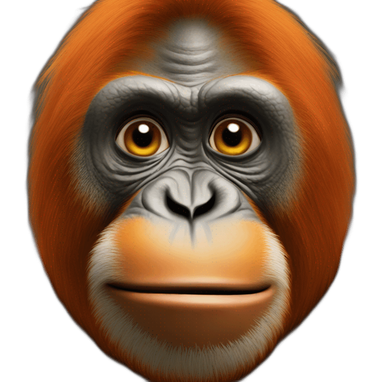 Orang-outan angri emoji