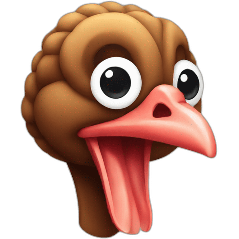 turkey head square app icon emoji