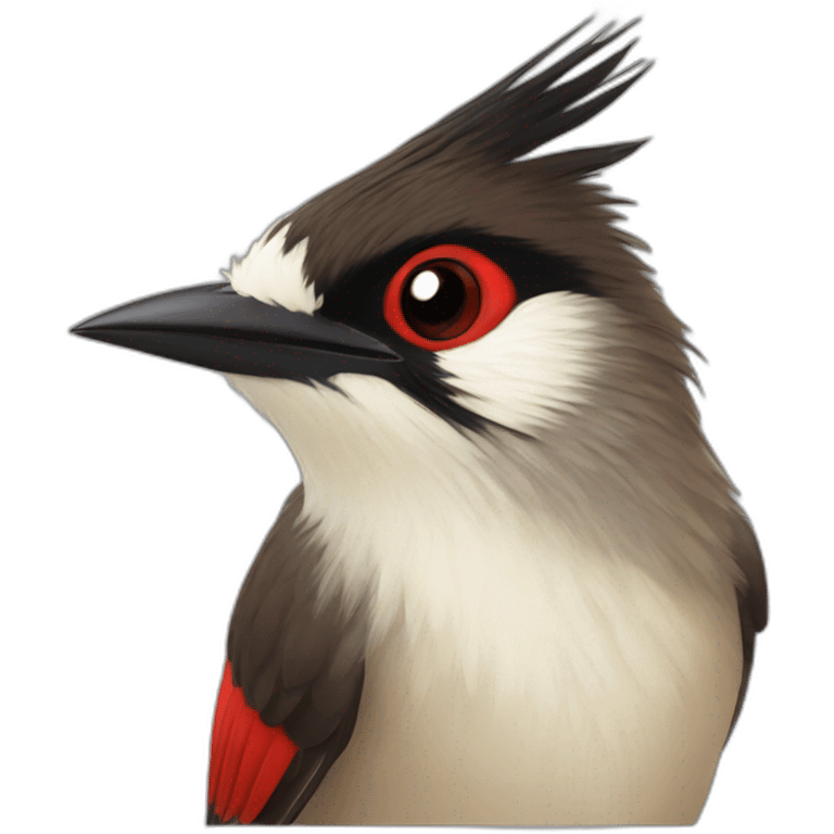 red whiskered bulbul emoji