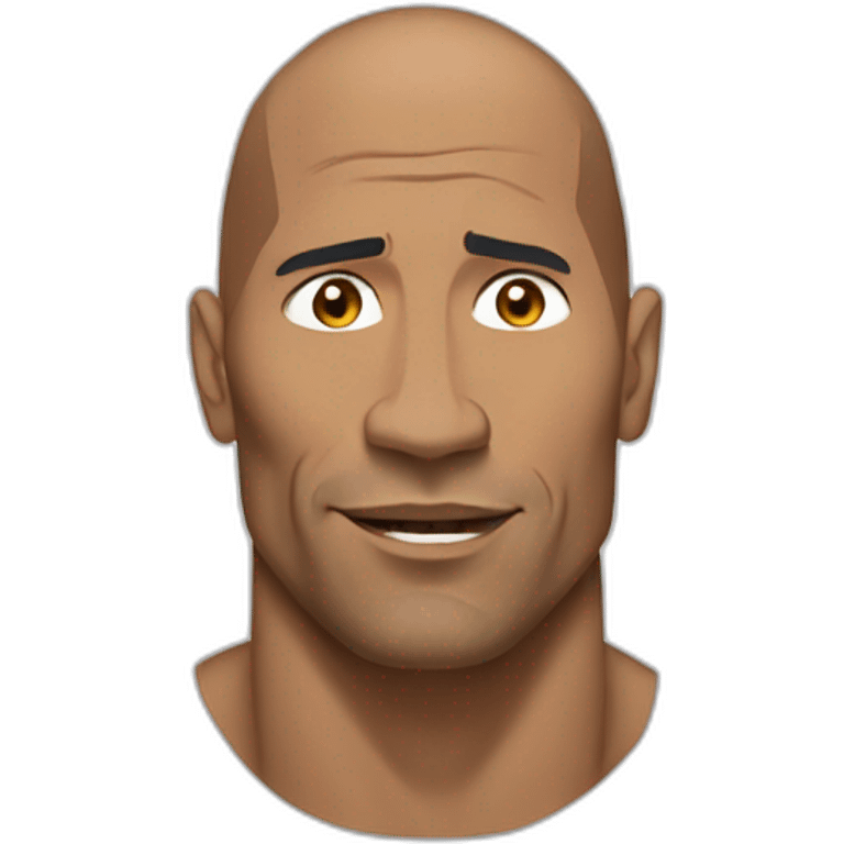 The rock moaï emoji