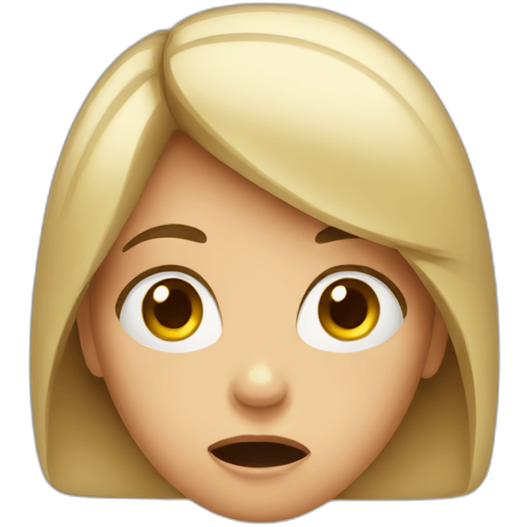 shocked girl emoji