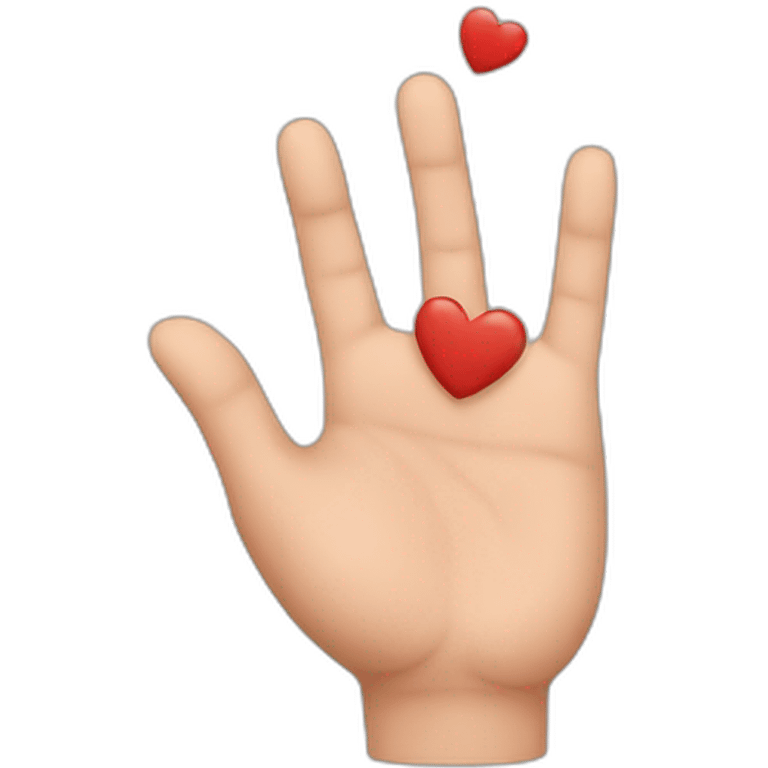 coeur avec les mains emoji