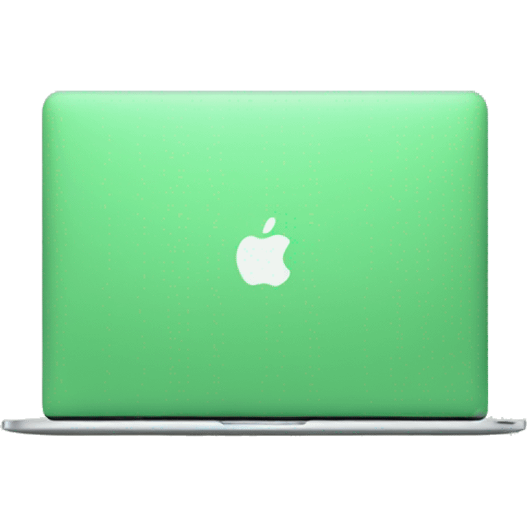 MacBook realistic color light green emoji