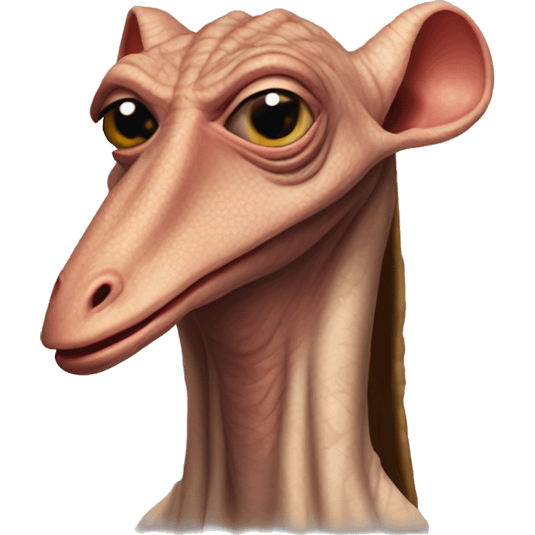 jar jar binks with his tounge out emoji