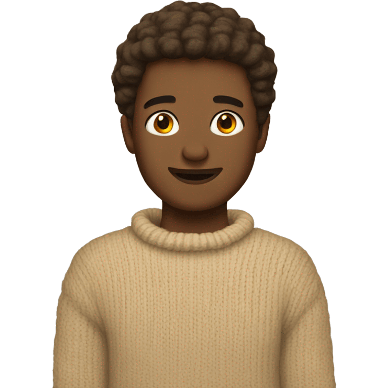 Cozy beige sweater emoji