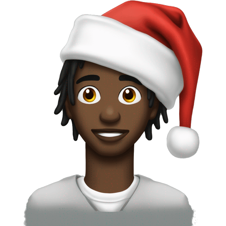 make playboi carti the rapper with a santa hat  emoji