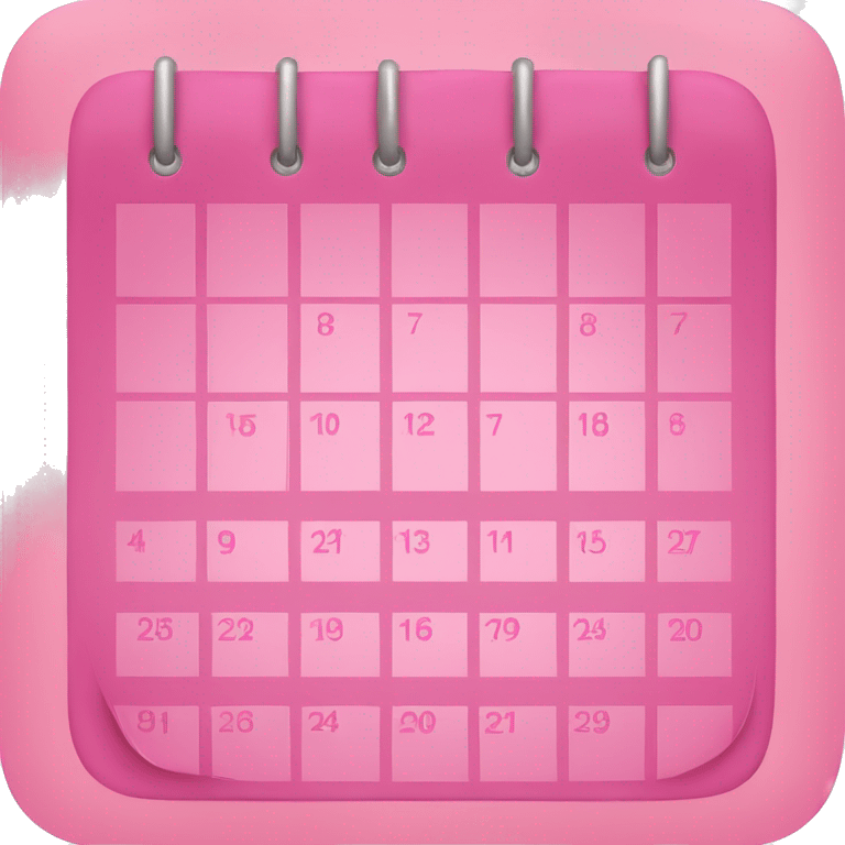 Pink calendar for November  emoji