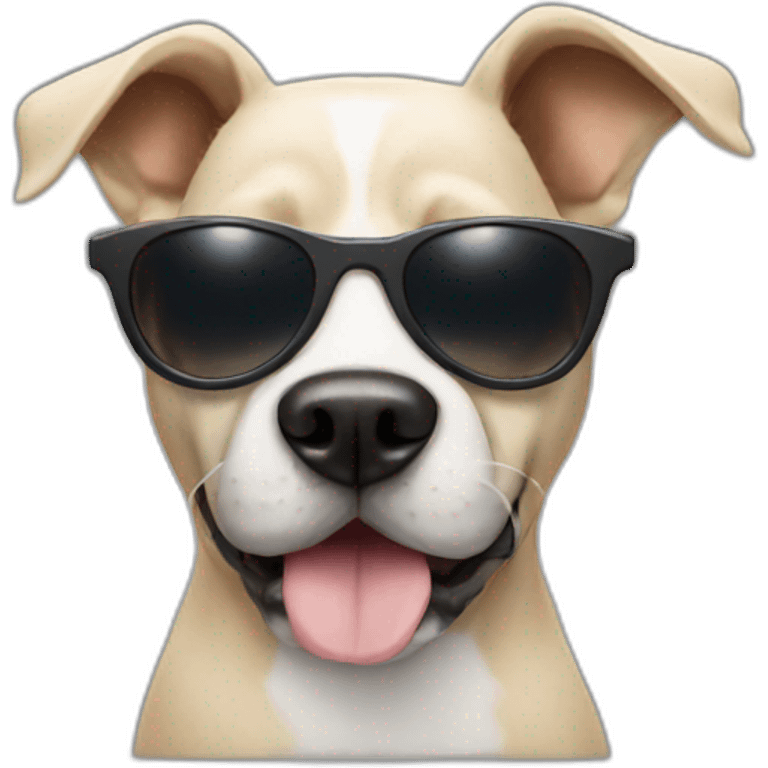 Dog with sunglasses emoji