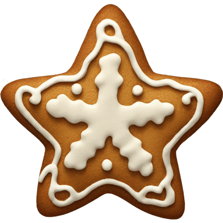 gingerbread star emoji