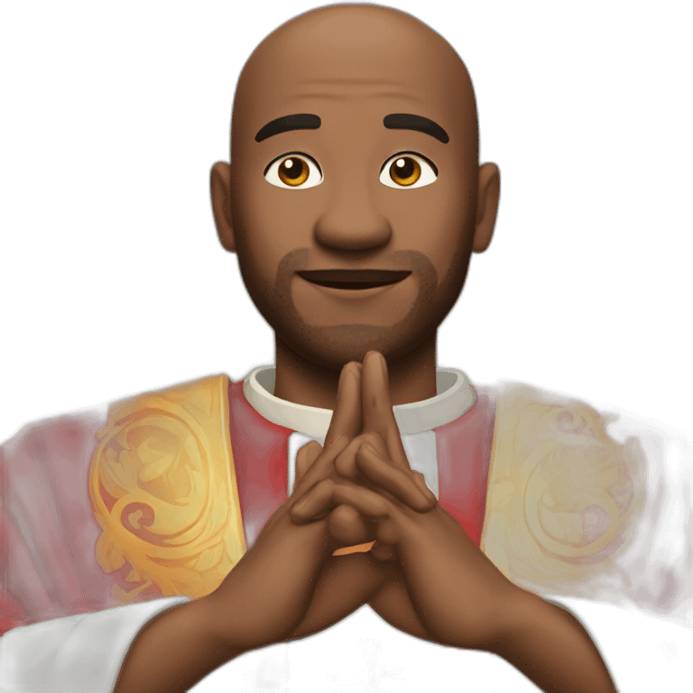 Priest doing 🤙 Shaka emoji