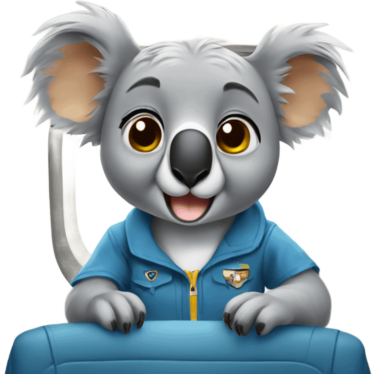 Koala on an airplane  emoji