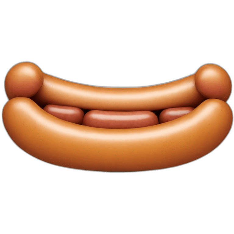 Happy sausage emoji