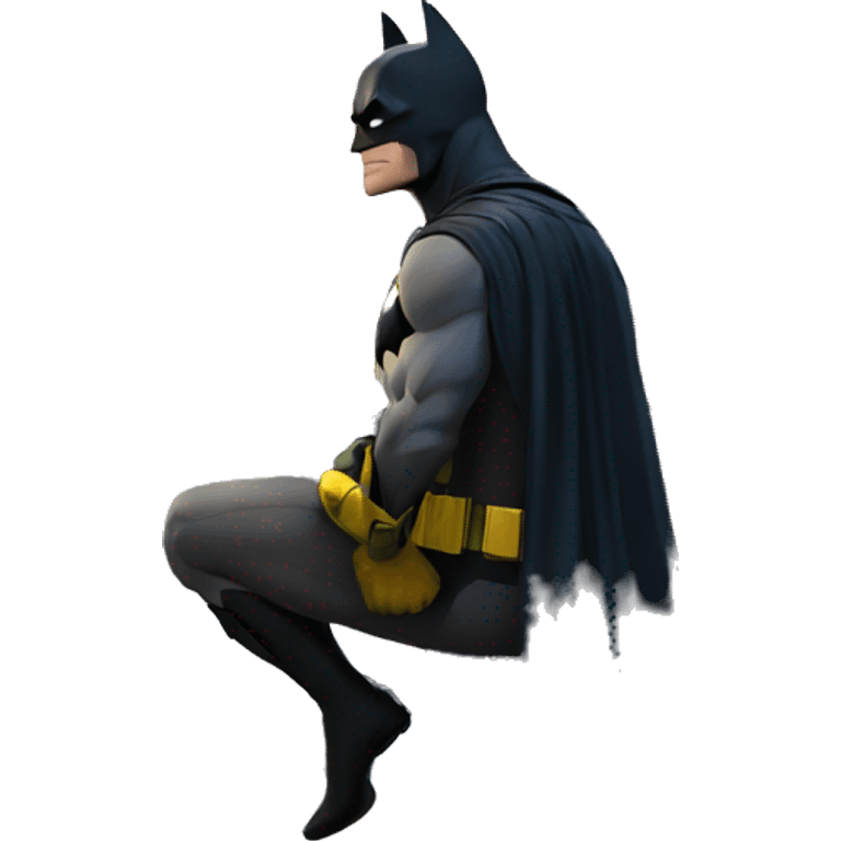 Batman watching over the city emoji