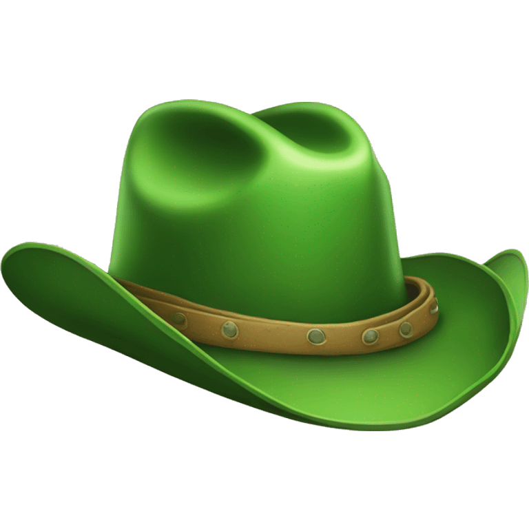 a green cowboy hat emoji