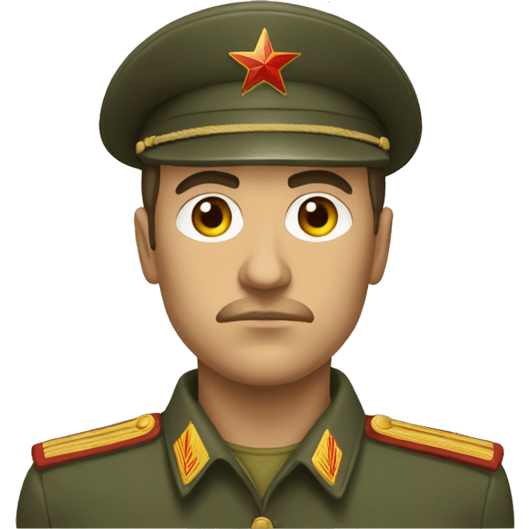 ussr soldier serious  emoji