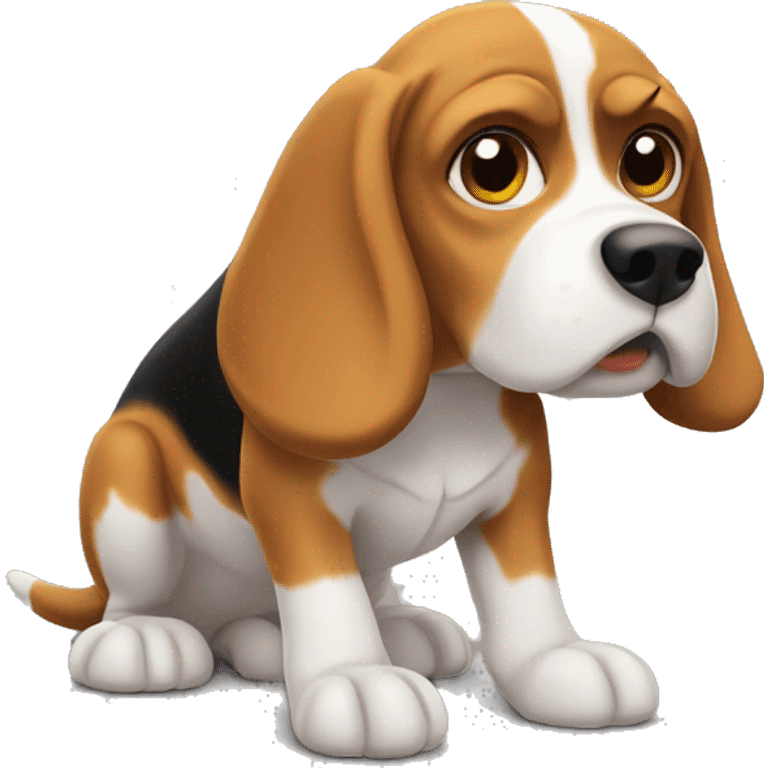 Dig beagle  emoji