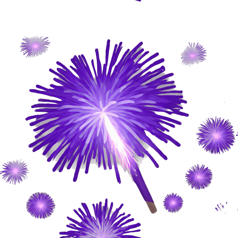 purple fireworks emoji