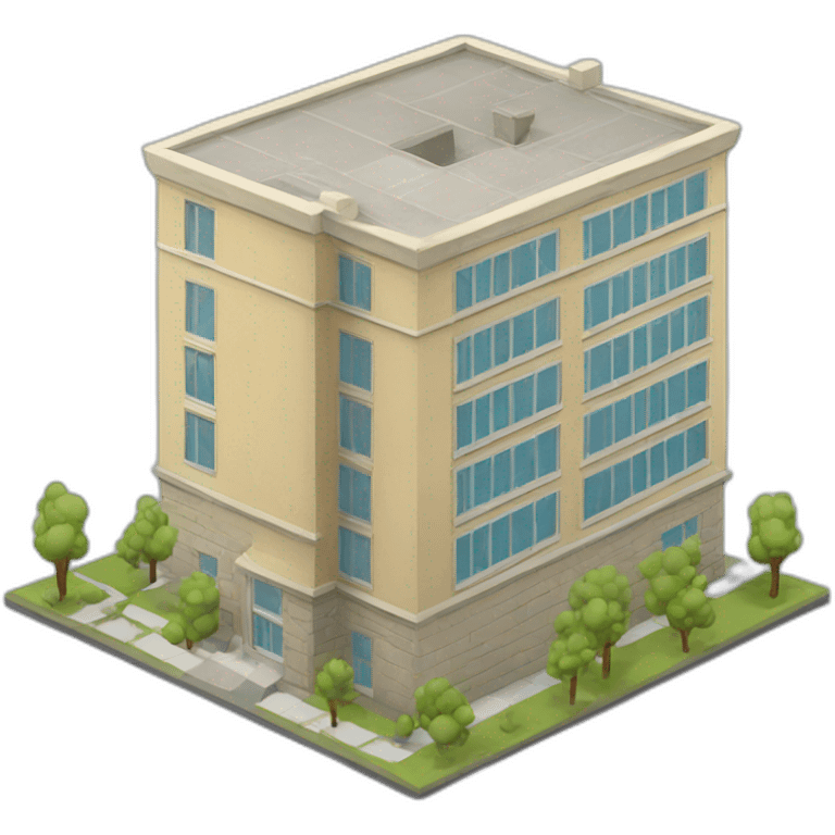 building model isometric emoji