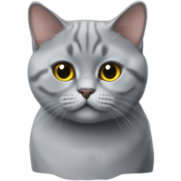 cat british shorthair emoji