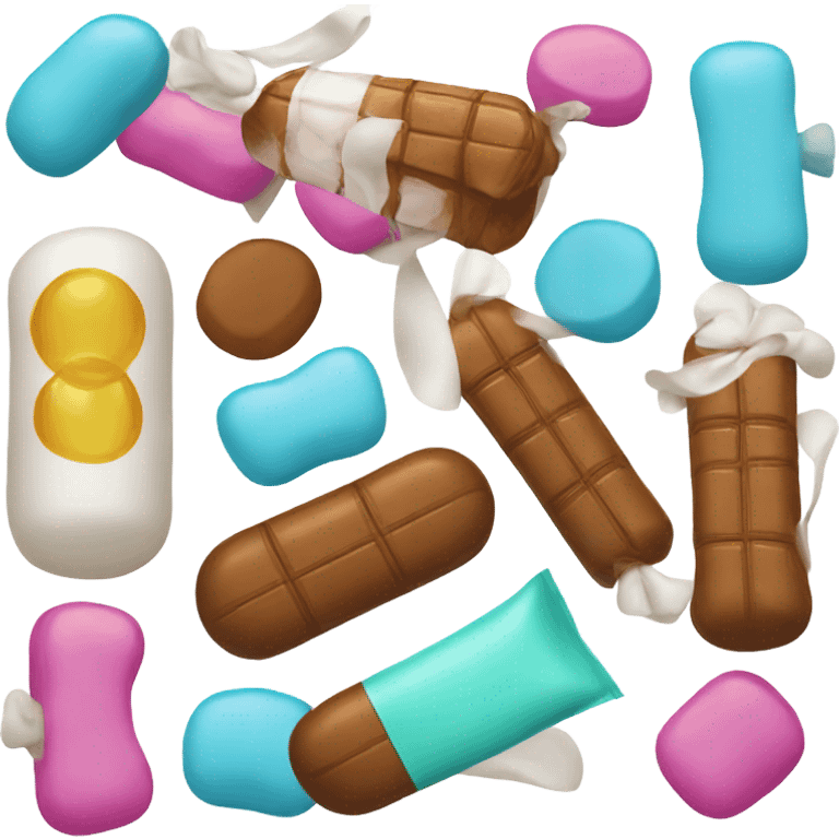 Candy and medicine  emoji