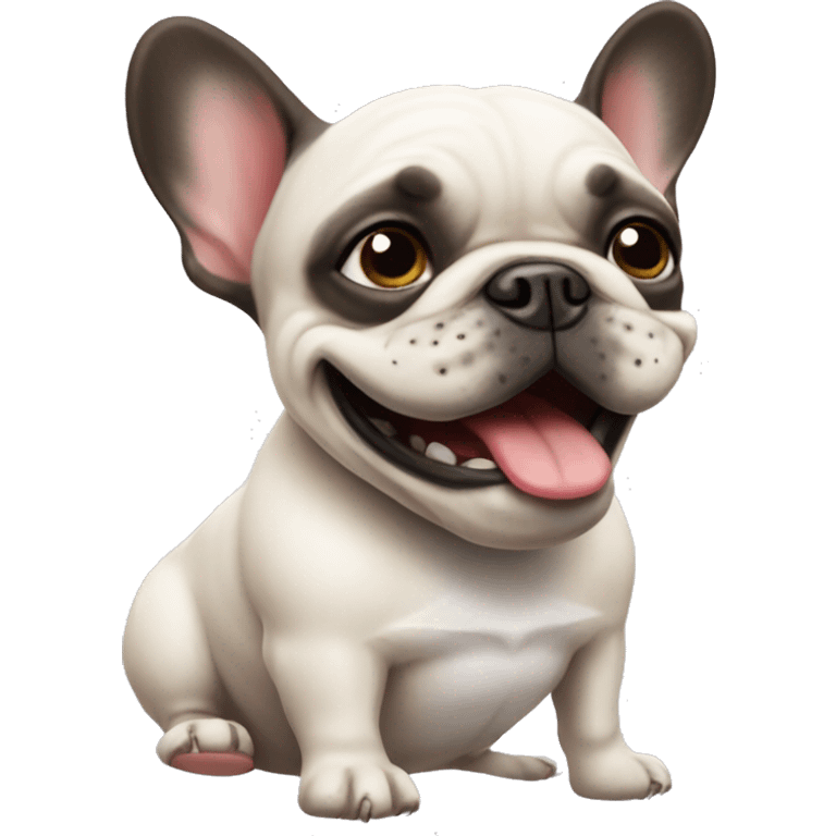 The funniest French bulldog emoji