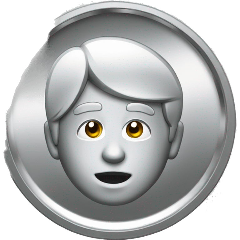 silver coin emoji