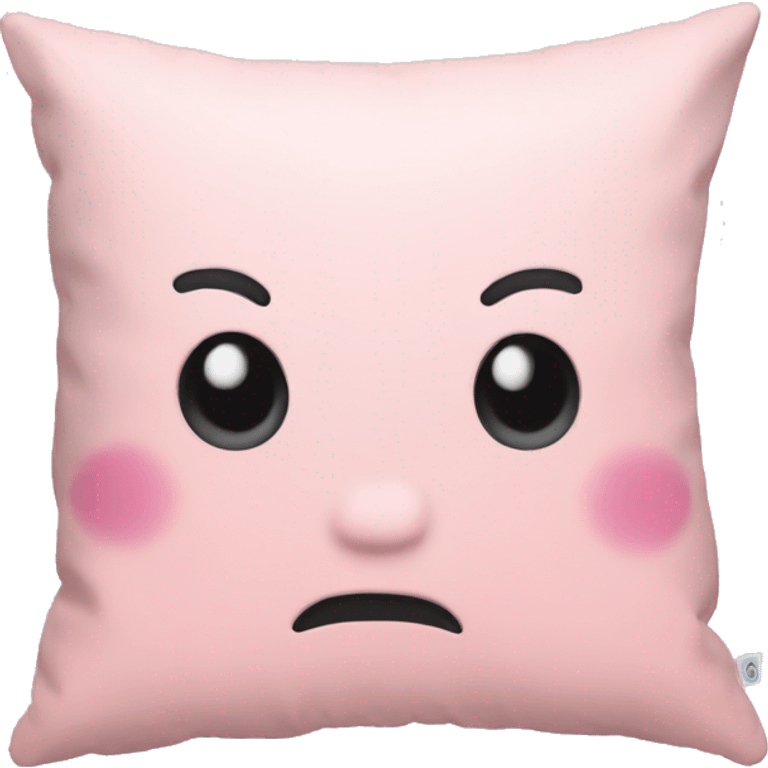 A pastel pink pillow emoji