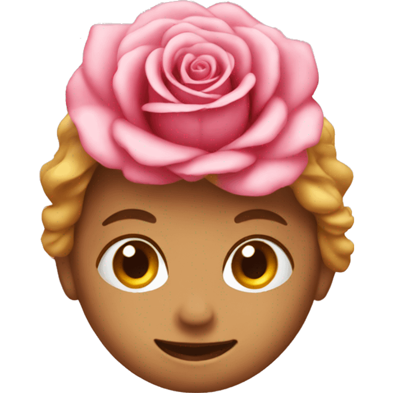 Emoji with rose emoji