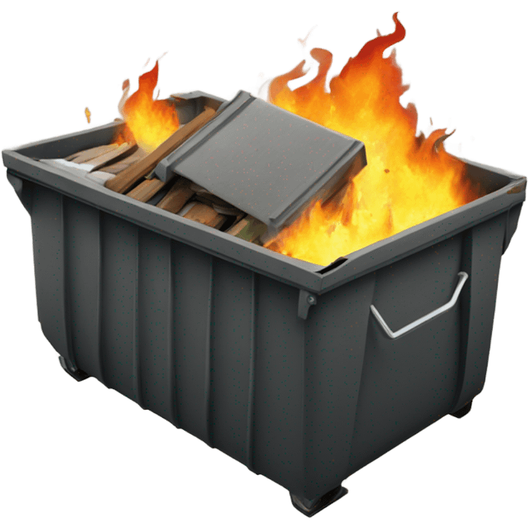 Dumpster fire emoji