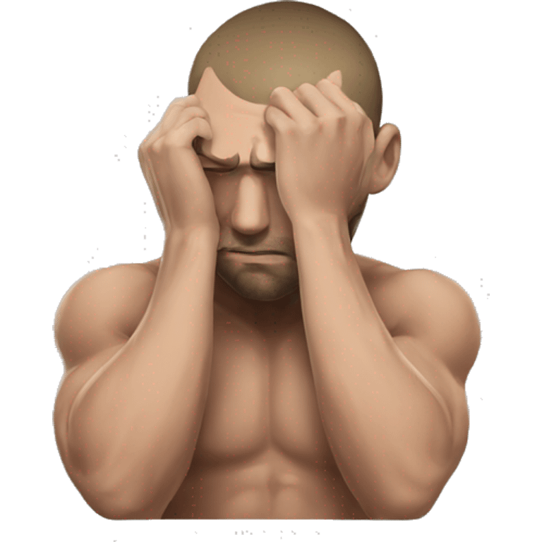 mma fighter holding his head emoji