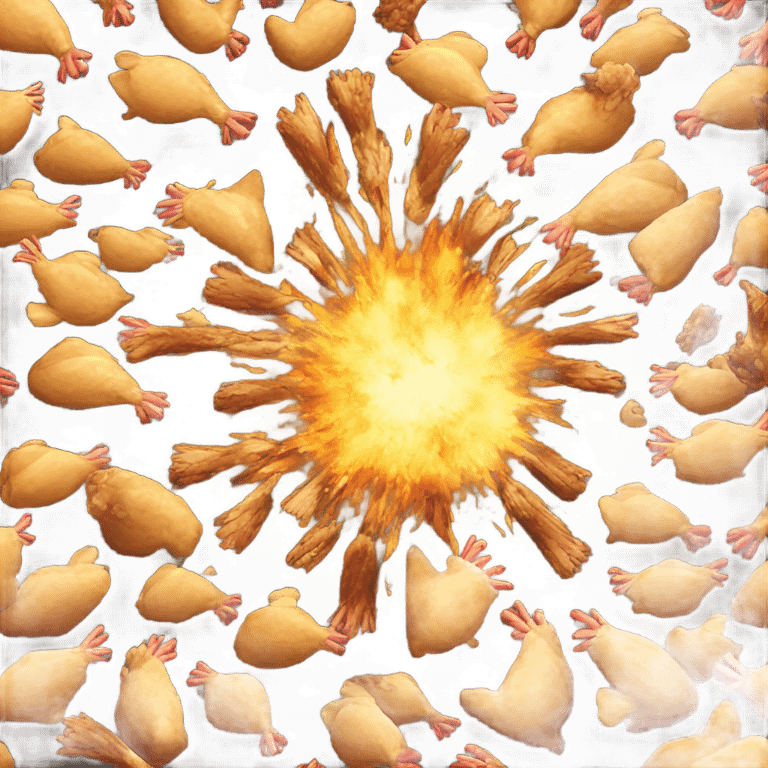 Chicken explosion emoji