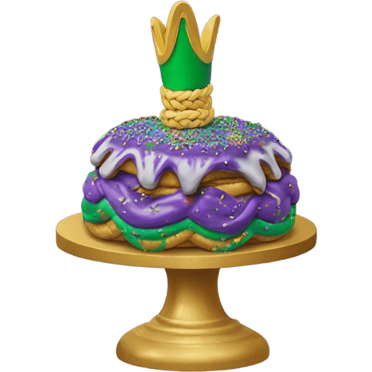 New Orleans king cake emoji