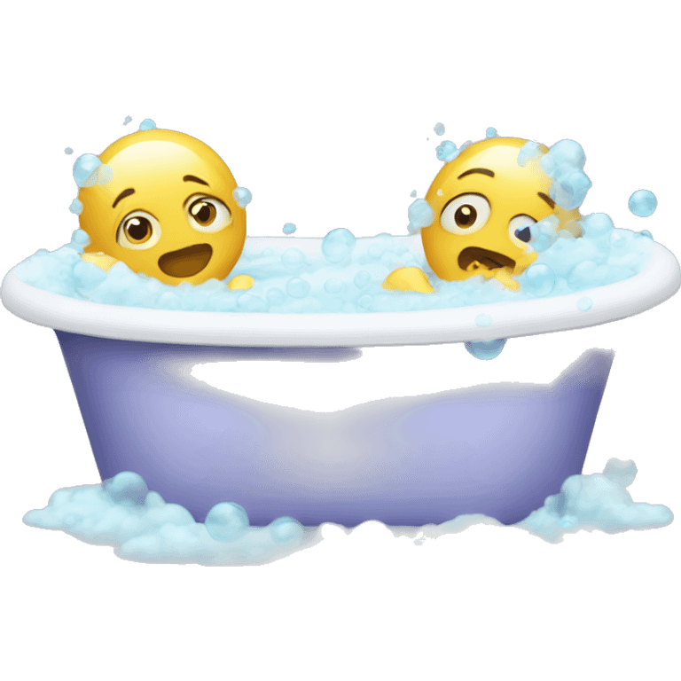 bath tub filled with bubbles emoji