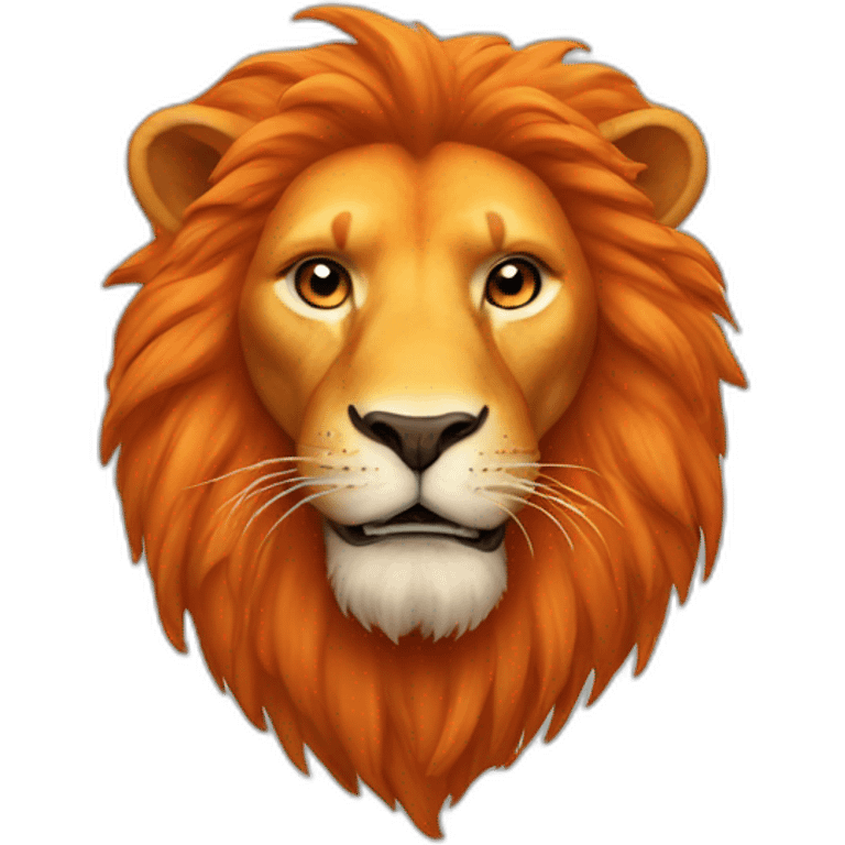 orange lion emoji